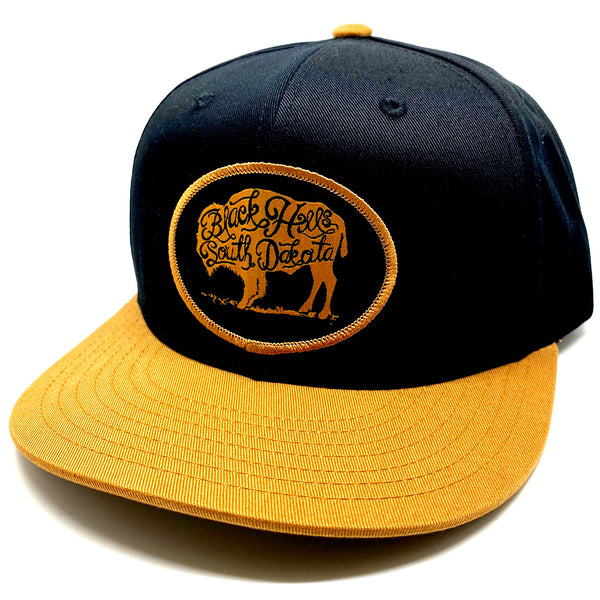 Buffalo Roam Black/Gold Flatbill Cap