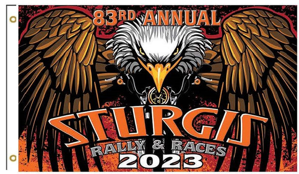 2023 Sturgis 3x5 Flag - Within the Wings