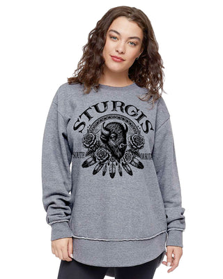 Ladies BOHO Bison Sweatshirt
