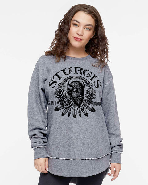 Ladies BOHO Bison Sweatshirt