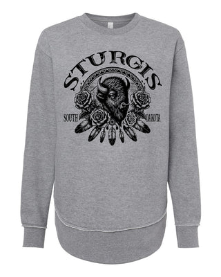 Ladies BOHO Bison Sweatshirt