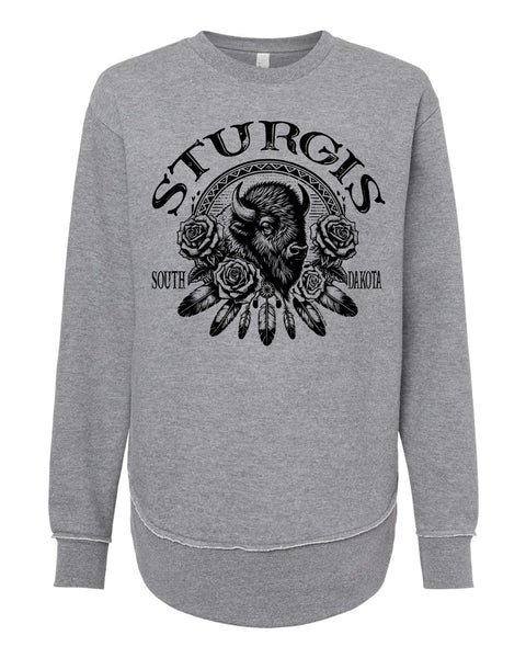 Ladies BOHO Bison Sweatshirt