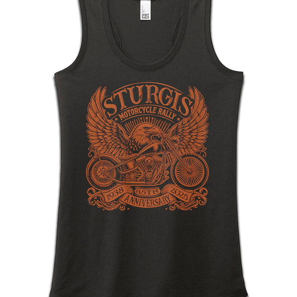 85th Ladies Eagle Wing Racerback Tank