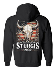 86th Buffalo Skull Full Zip Sweatshirt