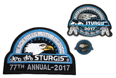 Sturgis Heritage Pin, Patch & Sticker Set - 2017
