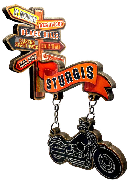 Sturgis 3D Sign Post Magnet