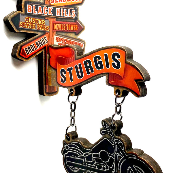 Sturgis 3D Sign Post Magnet