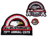 Sturgis Heritage Pin, Patch & Sticker Set - 2019