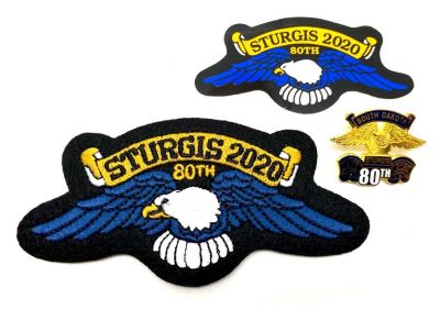 Sturgis Eagle Wing Pin, Patch & Sticker Set - 2020