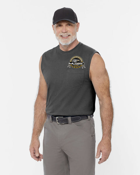 Duluth Men's Longtail T Standard Fit Sleeveless Pocket Crew 64113