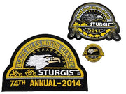 Sturgis Heritage Pin, Patch & Sticker Set - 2014
