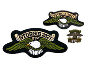 Sturgis Eagle Wing Pin, Patch & Sticker Set - 2021