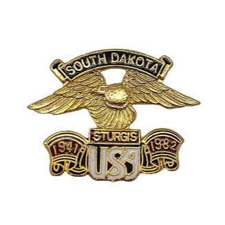 Sturgis Eagle Wing Pin - 1982