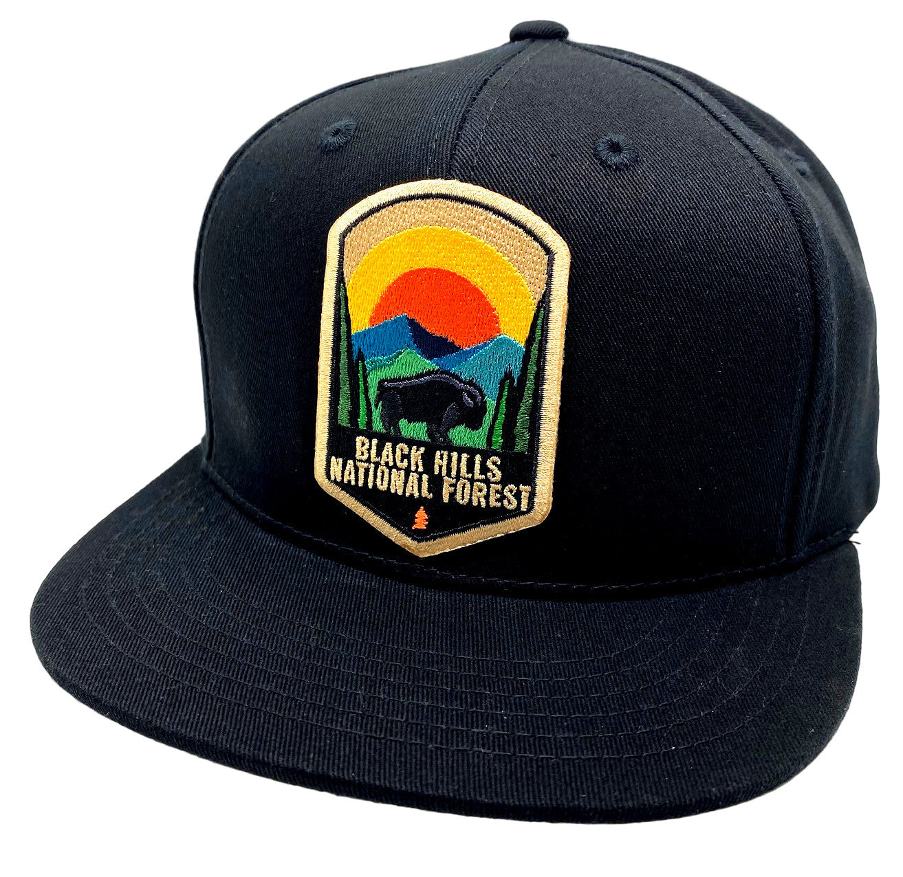 BH Bison Youth Black Flatbill Cap