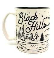 Black Hills Line Art Stoneware Mug