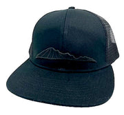 Bear Butte Black Flat Bill Cap