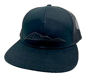 Bear Butte Black Flat Bill Cap