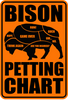 Bison Petting Chart Sticker