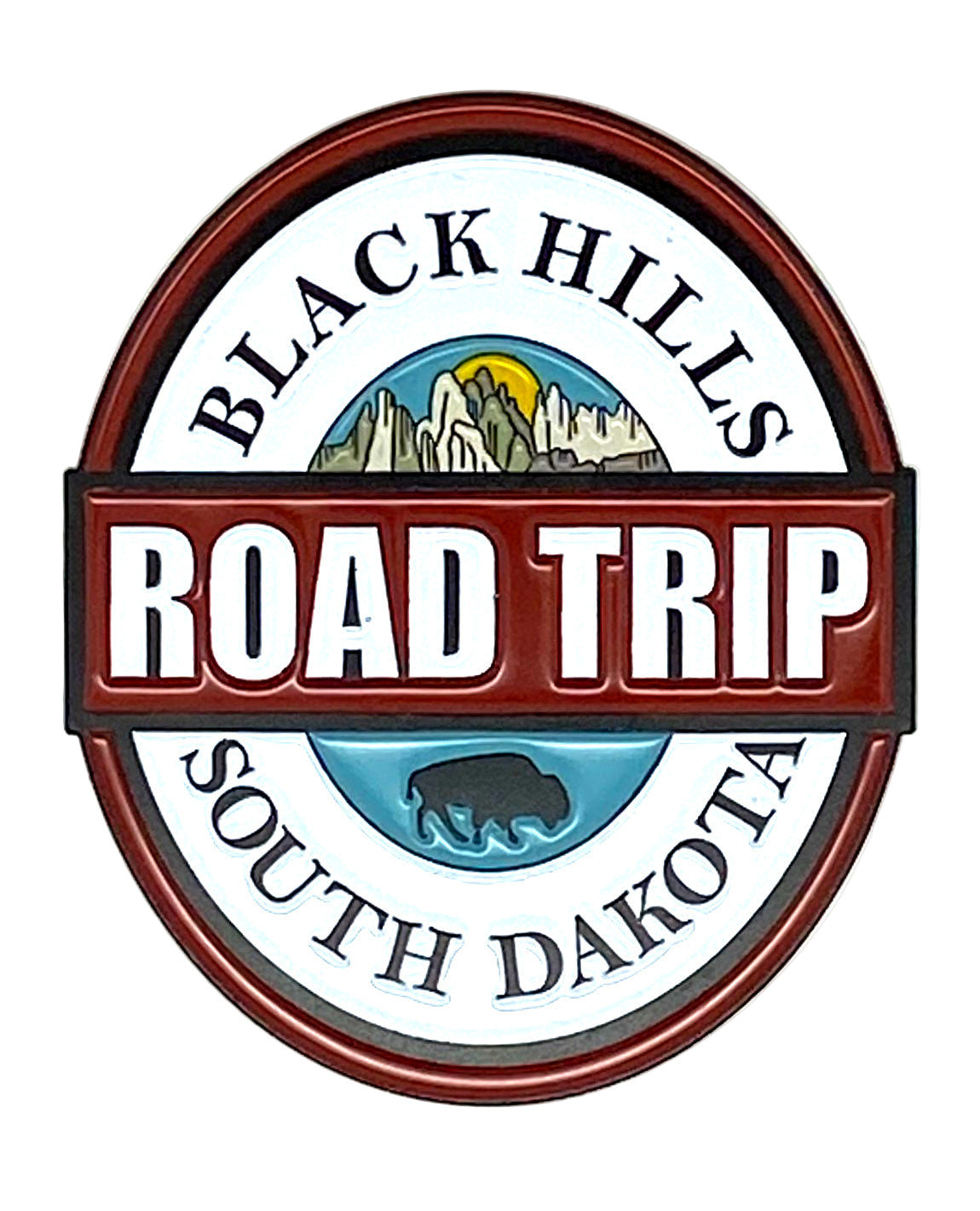 Black Hills Road Trip Magnet - Red