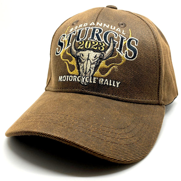 Sturgis Brown Oil Buffalo Cap - 2023