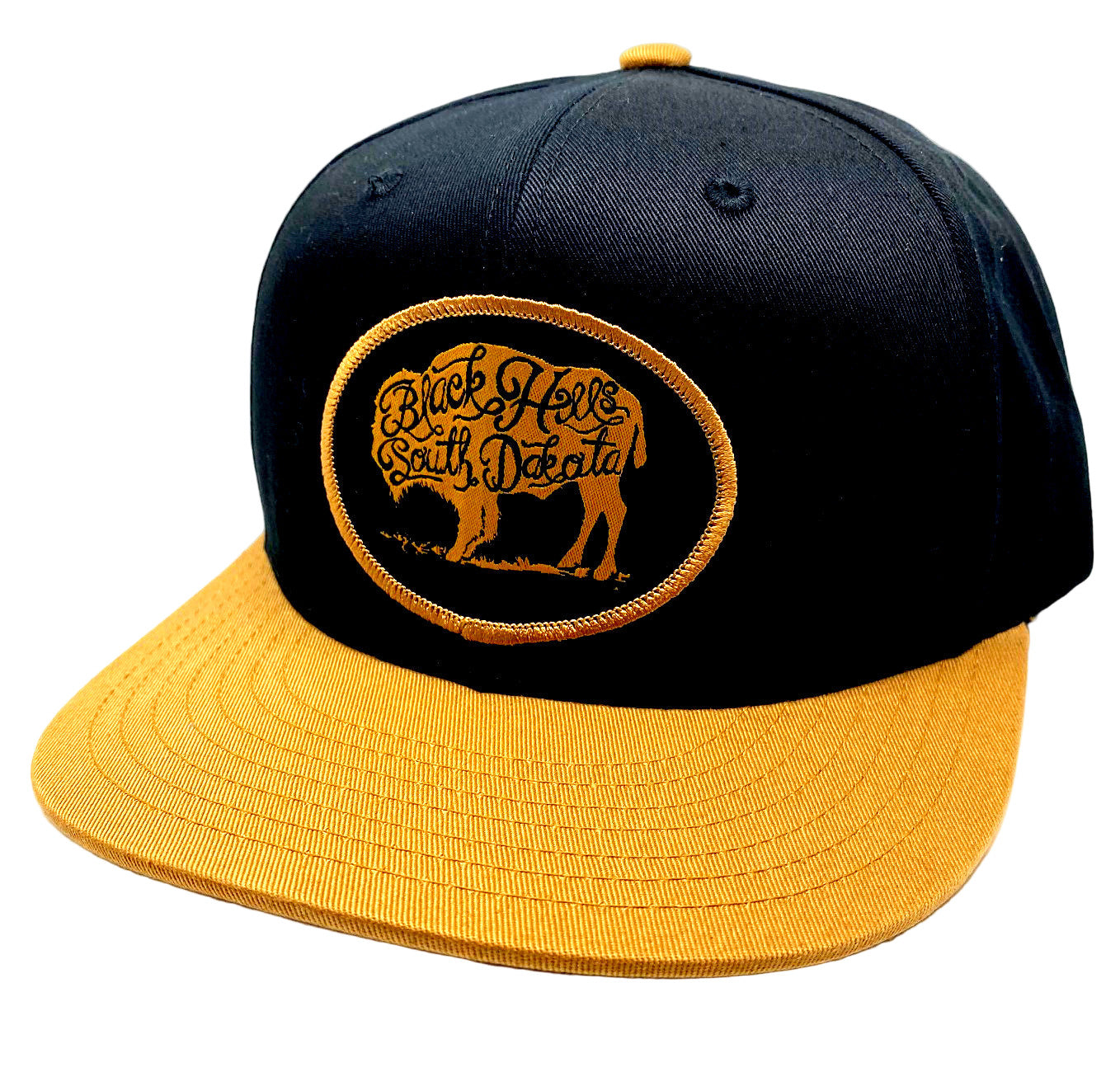 Buffalo Roam Black/Gold Flatbill Cap