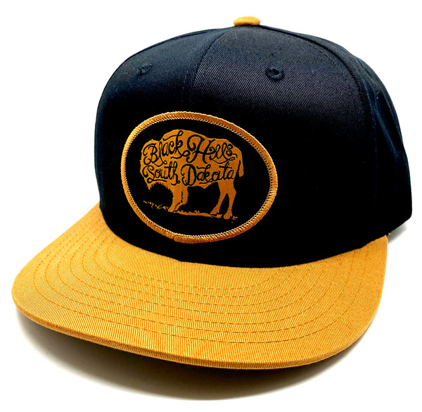 Buffalo Roam Black/Gold Flatbill Cap