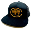Buffalo Roam Black Mesh Flatbill Cap