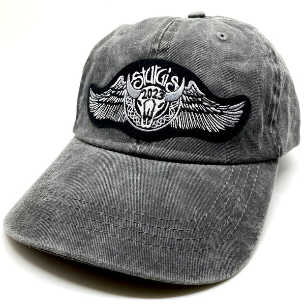 Sturgis Buffalo Wing Grey Low Crown Cap - 2023