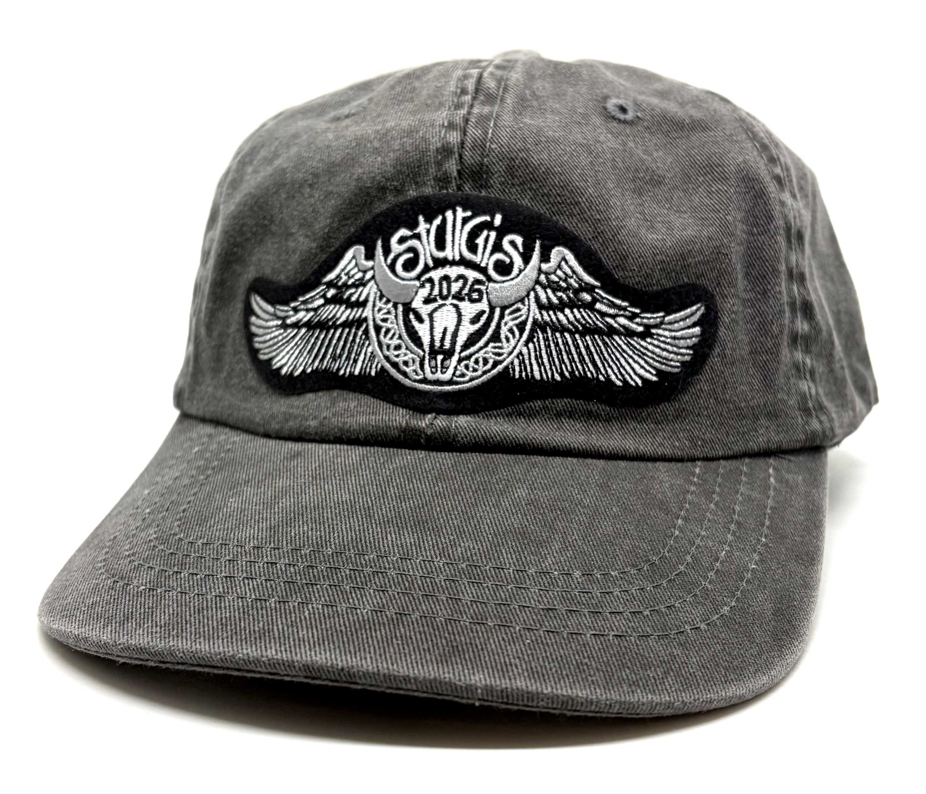 Sturgis Buffalo Wing Grey Low Crown Cap - 2026