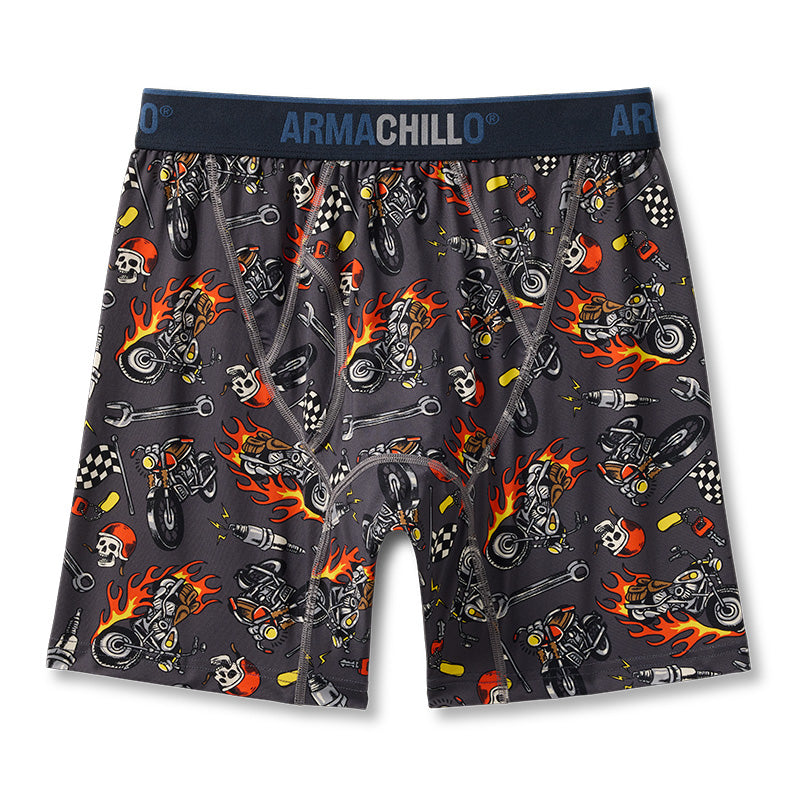 2026 Men's Armachillo® Motorcycle Pattern Boxer Briefs