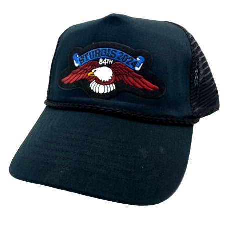 Sturgis Eagle Wing Black Mesh Cap - 2024
