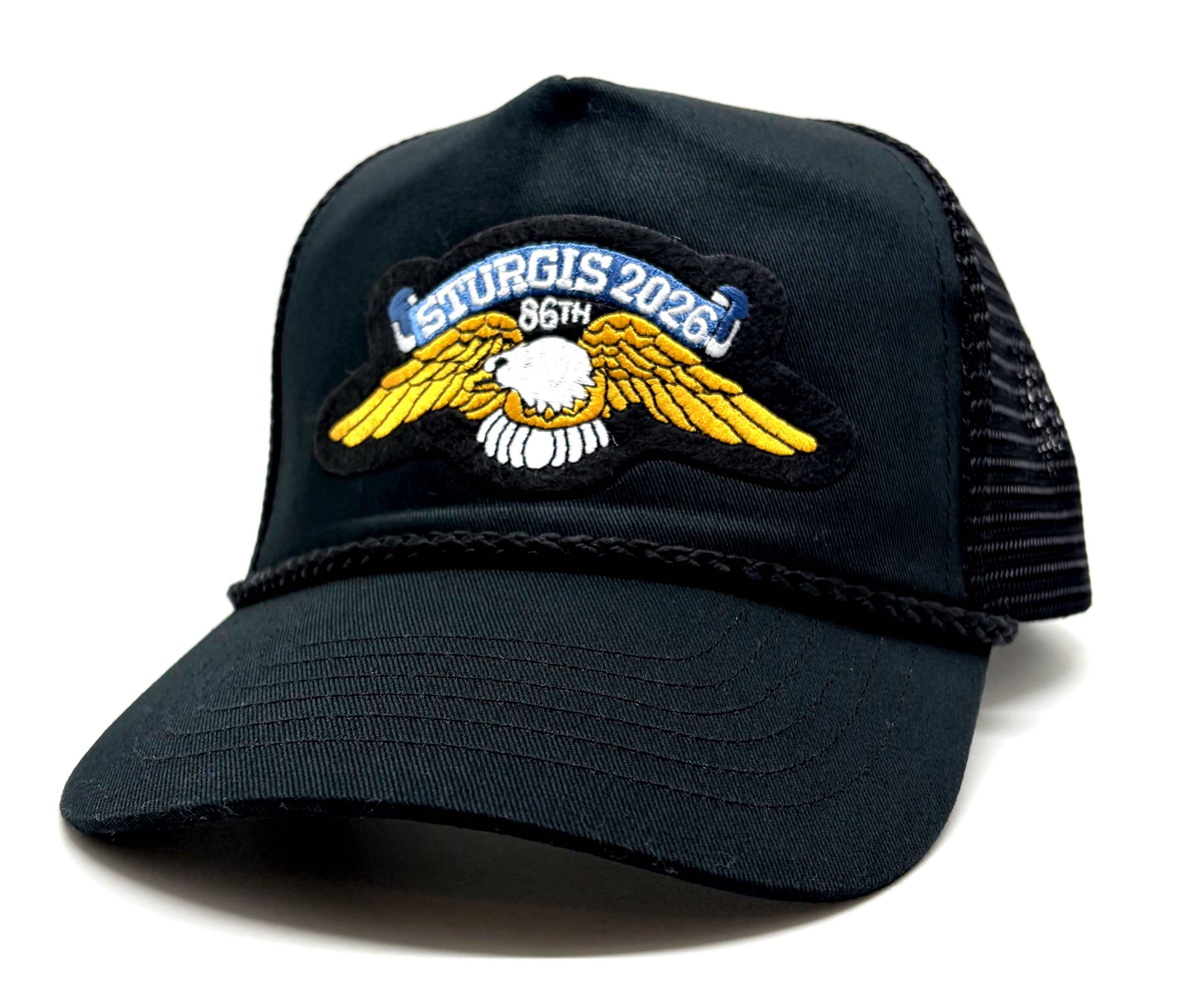 Sturgis Eagle Wing Black Mesh Cap - 2026
