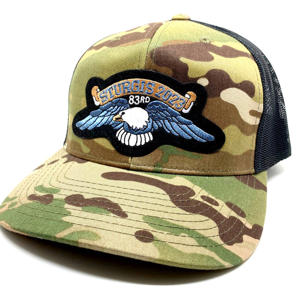 Sturgis Eagle Wing Camo Mesh Cap - 2023