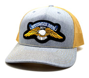 Sturgis Eagle Wing Grey/Amber Mesh Cap - 2026