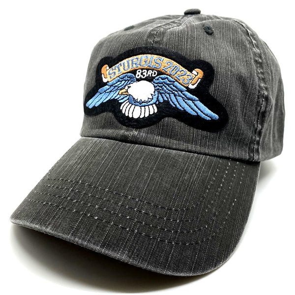 Sturgis Eagle Wing Grey Low Crown Cap - 2023