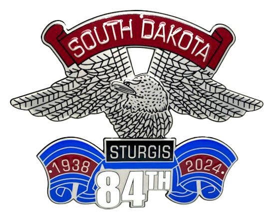 Eagle Wing Metal Sign - 2024