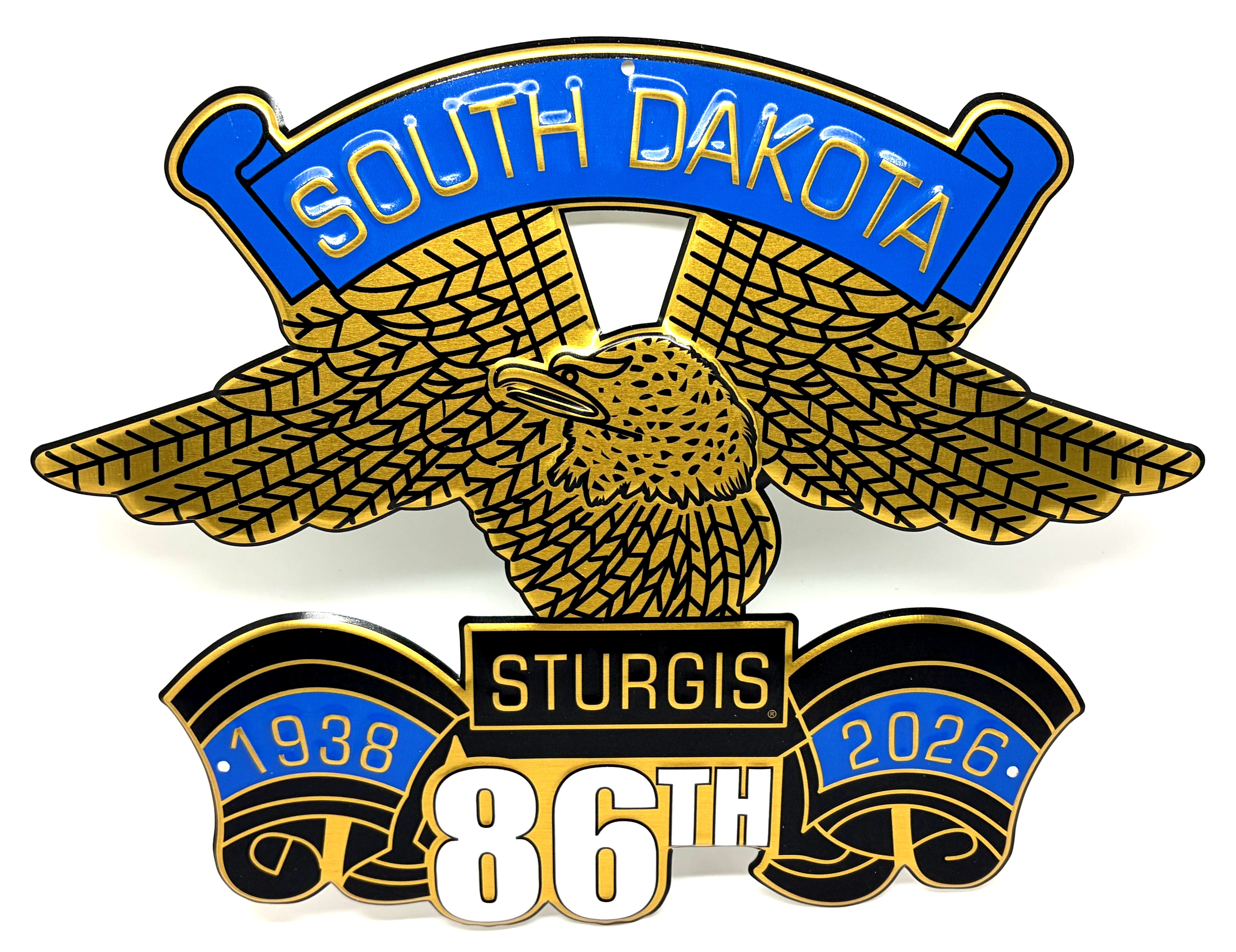 Sturgis Eagle Wing Metal Sign - 2026