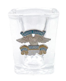 Sturgis Eagle Wing Square Shot Glass - 2024