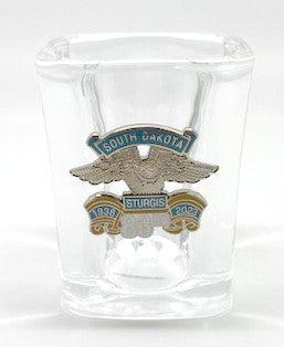 Sturgis Eagle Wing Square Shot Glass - 2023