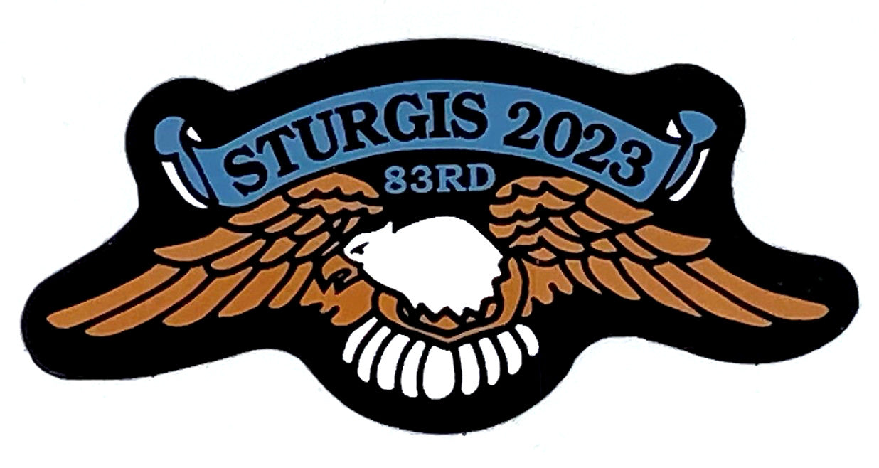 Sturgis Eagle Wing Sticker - 2023