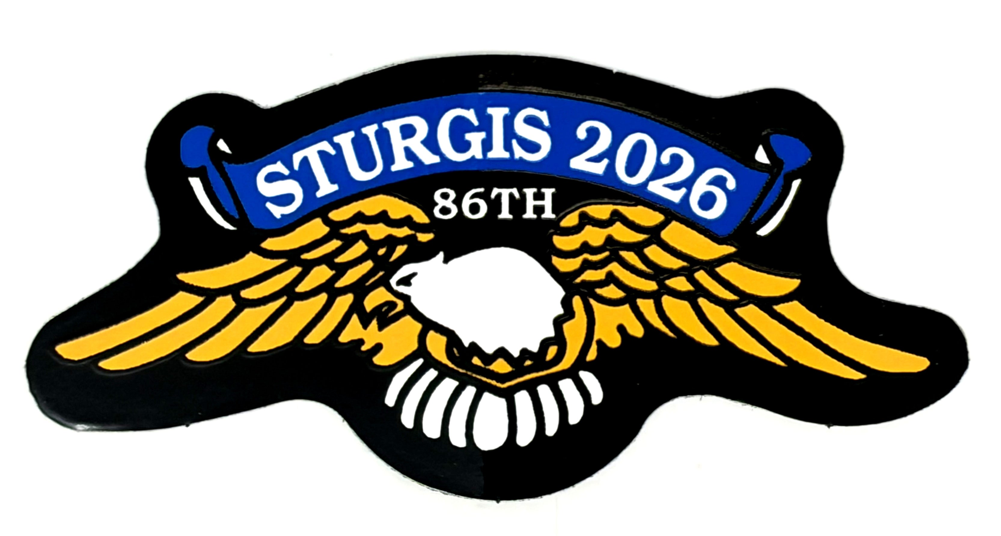 Sturgis Eagle Wing Sticker - 2026