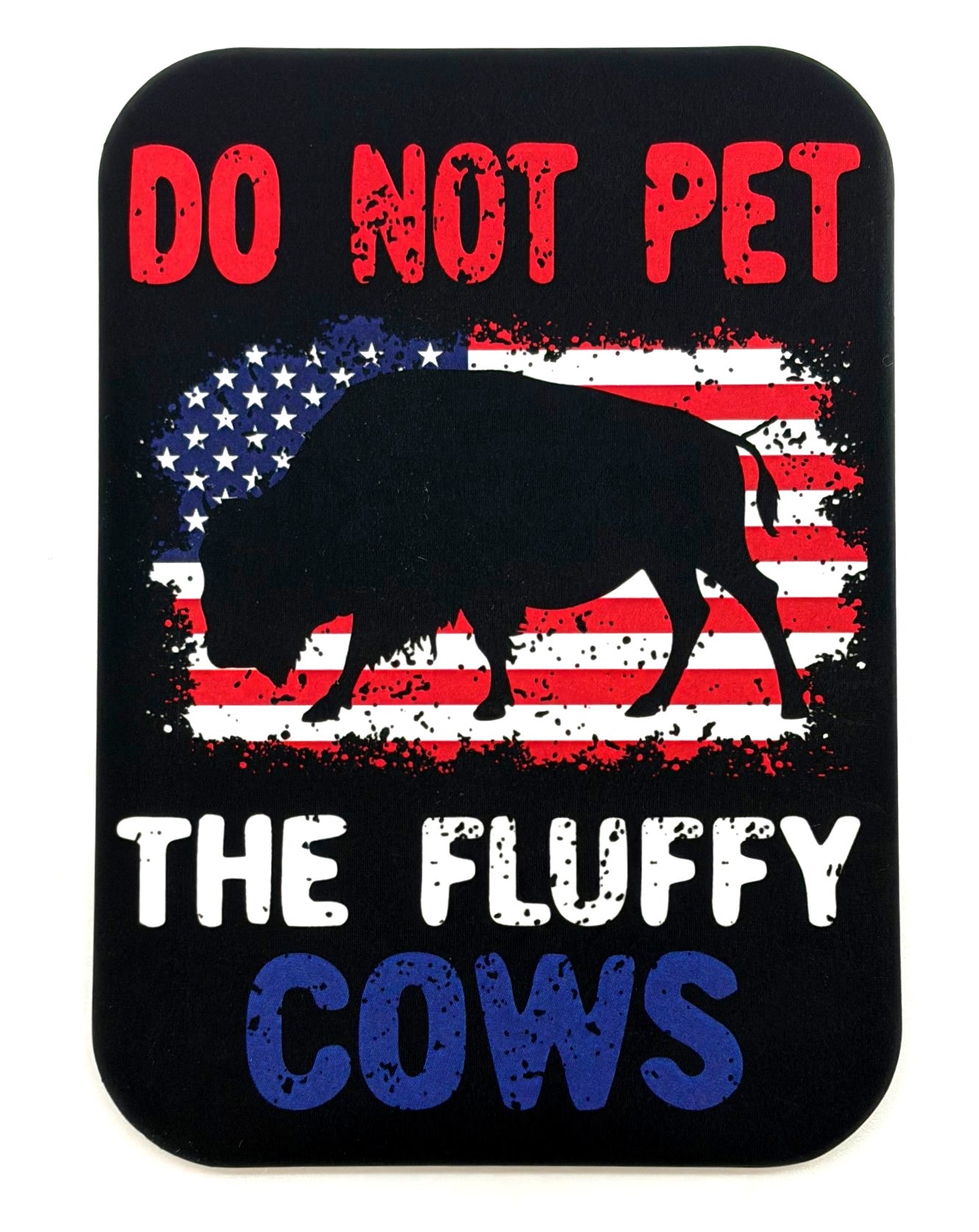 Fluffy Cow Flag Magnet
