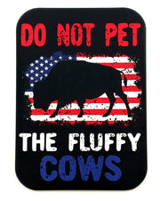Fluffy Cow Flag Magnet