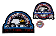 Sturgis Heritage Pin, Patch & Sticker Set - 2024