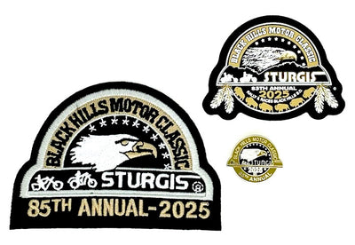 Sturgis Heritage Pin, Patch & Sticker Set - 2025