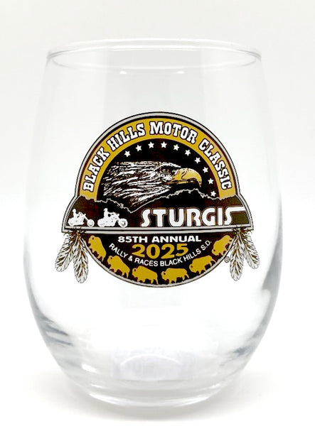 Sturgis Heritage Stemless Wine Glass - 2025