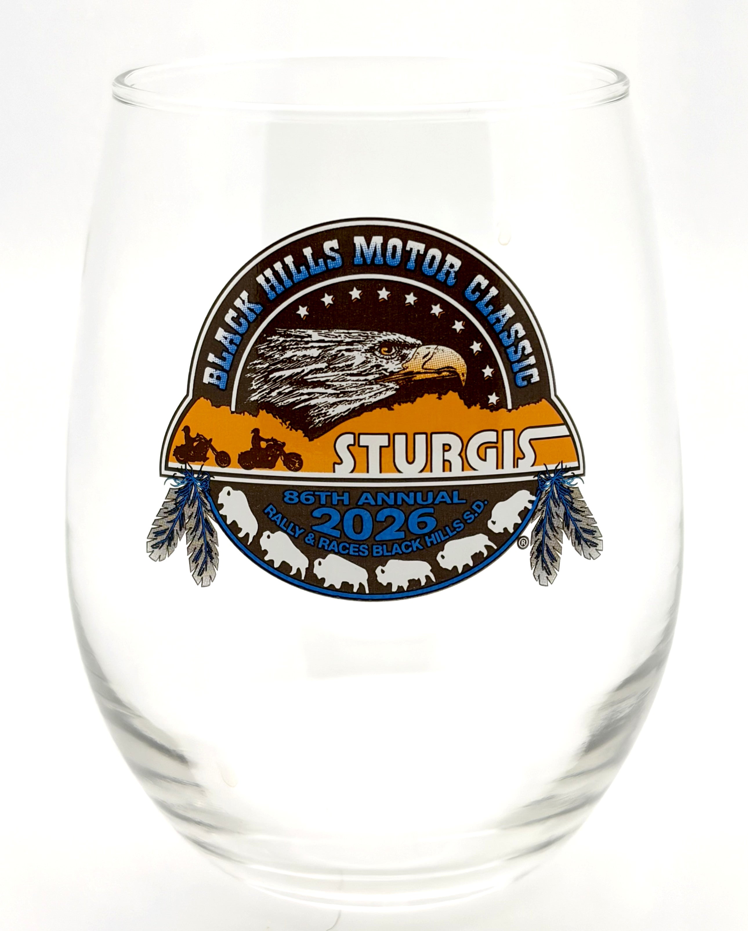 Sturgis Heritage Stemless Wine Glass - 2026