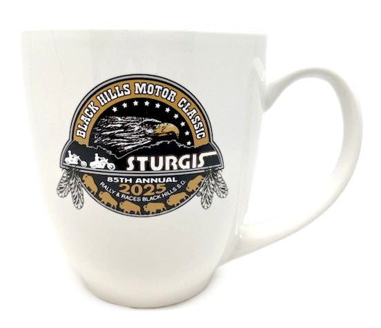 Sturgis Heritage White Bistro Mug - 2025