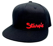 Sturgis Hometown Black Flat Bill Cap