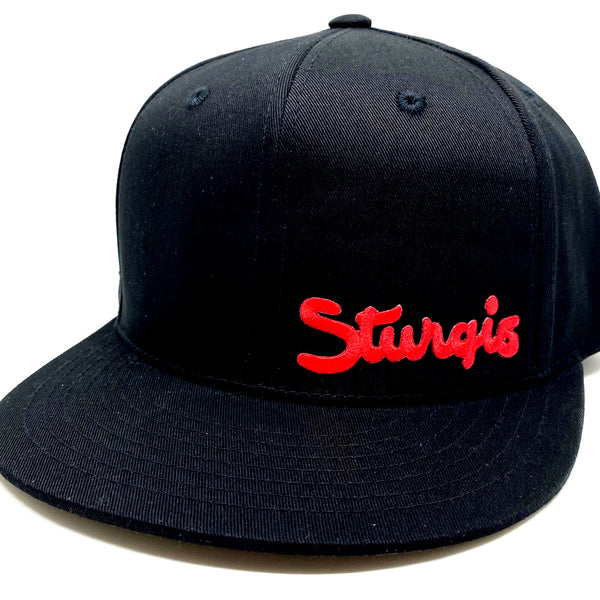 Sturgis Hometown Black Flat Bill Cap